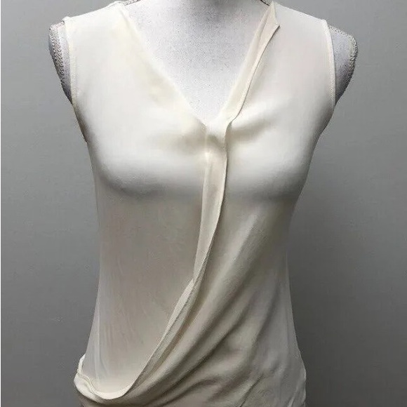 Theory Parlier Womens Silk Blend V Neck Parlier Pullover Tank Top Size Small - Picture 2 of 2